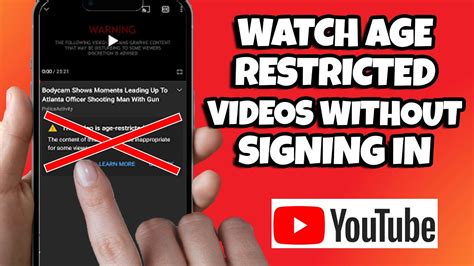 nsfw youtube age restriction|How to watch age